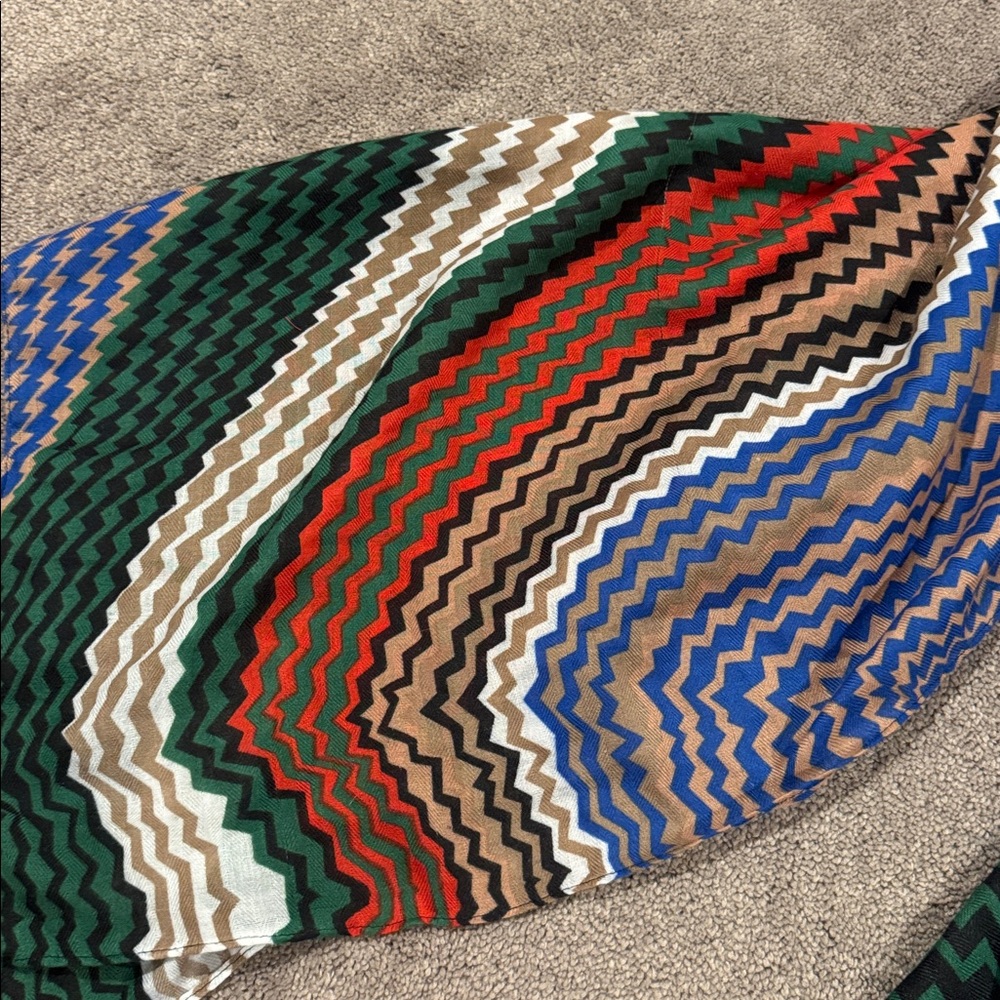 2 Chic Chevron Multicolor Scarf - Picture 2 of 5